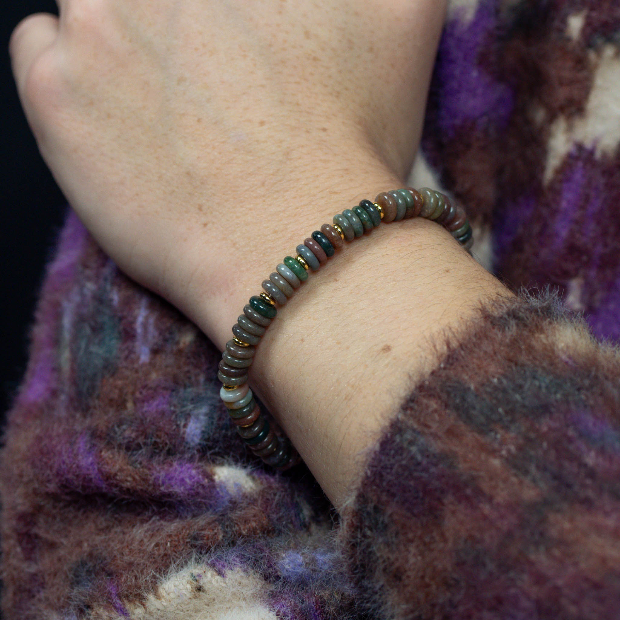 Bracelet Blima en pierres Agate Indienne - SLOYA
